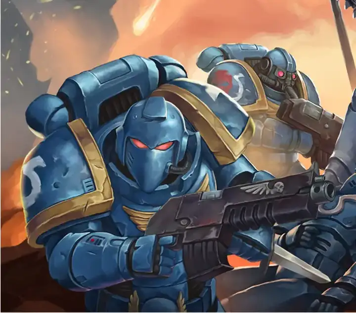 Warhammer 40k. FanArt. ultramarines (Plate 2) by Vitaly Perevoshikov