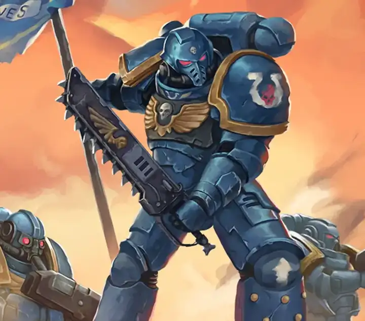 Warhammer 40k. FanArt. ultramarines (Plate 3) by Vitaly Perevoshikov