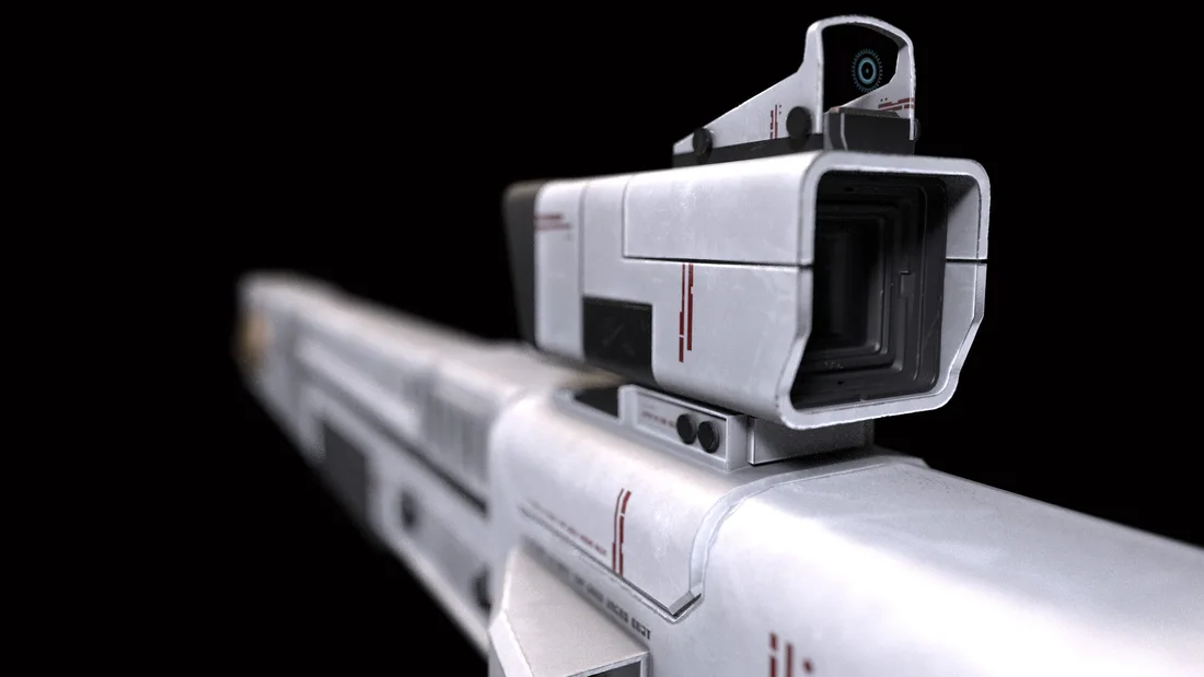 Warhammer 40k Tau Weaponry (Pulse Rifle Sight View) by Jakub Palmowski