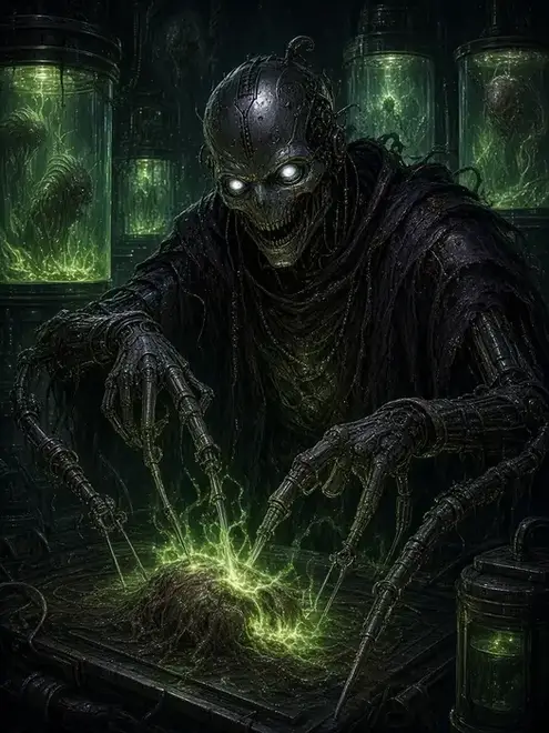Illuminor Szeras wielding wargear