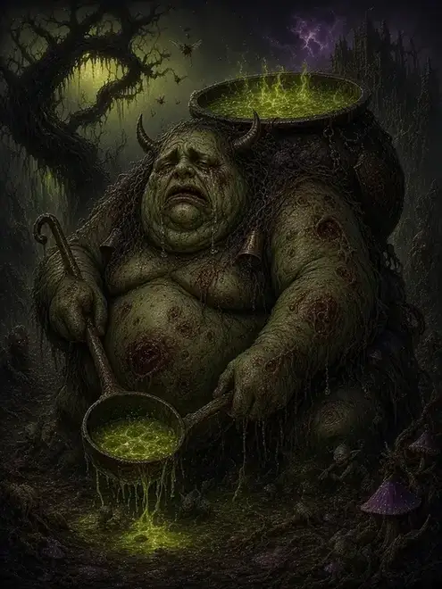Ku'gath Plaguefather wielding wargear