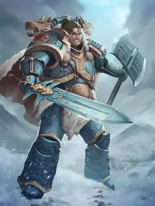 Leman Russ wielding wargear