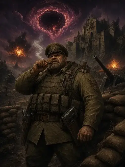 Ursarkar E. Creed wielding wargear