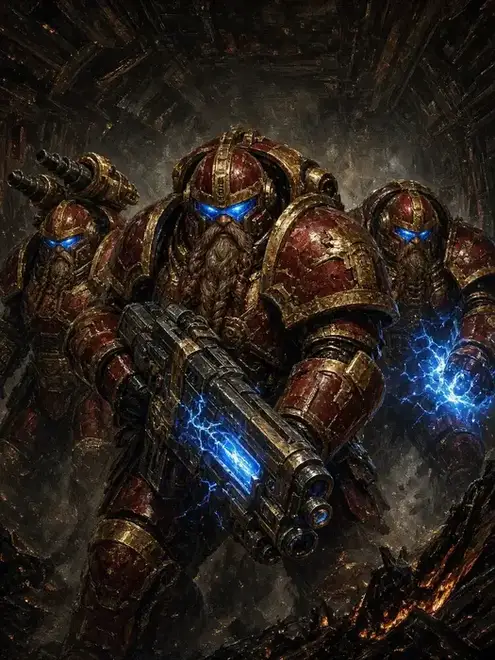 Einhyr Hearthguard wielding wargear