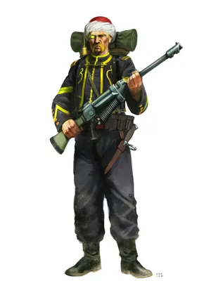 Illustration of Kasrkin