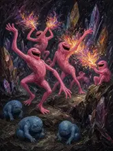 Illustration of Pink Horrors