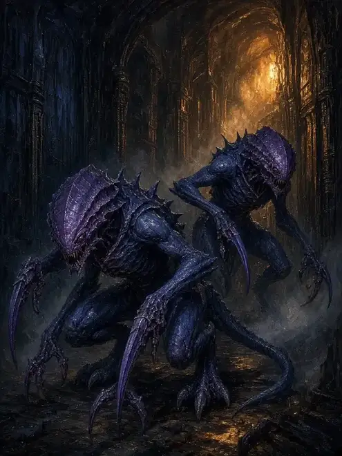 Illustration of Purestrain Genestealers