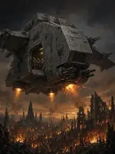 Illustration of Thunderhawk Gunship