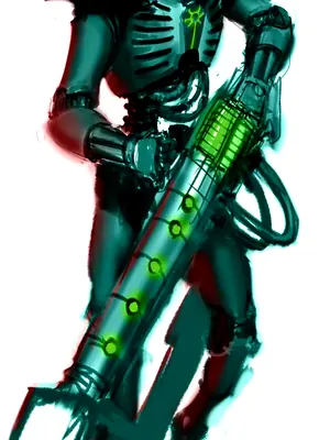 Illustration of Gauss Flayer & Gauss Blaster