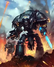 Illustration of Questoris-Class Imperial Knight