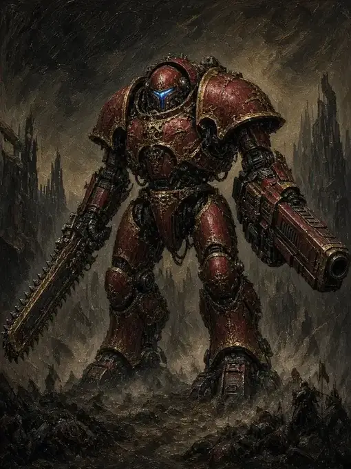 Illustration of Questoris-Class Imperial Knight